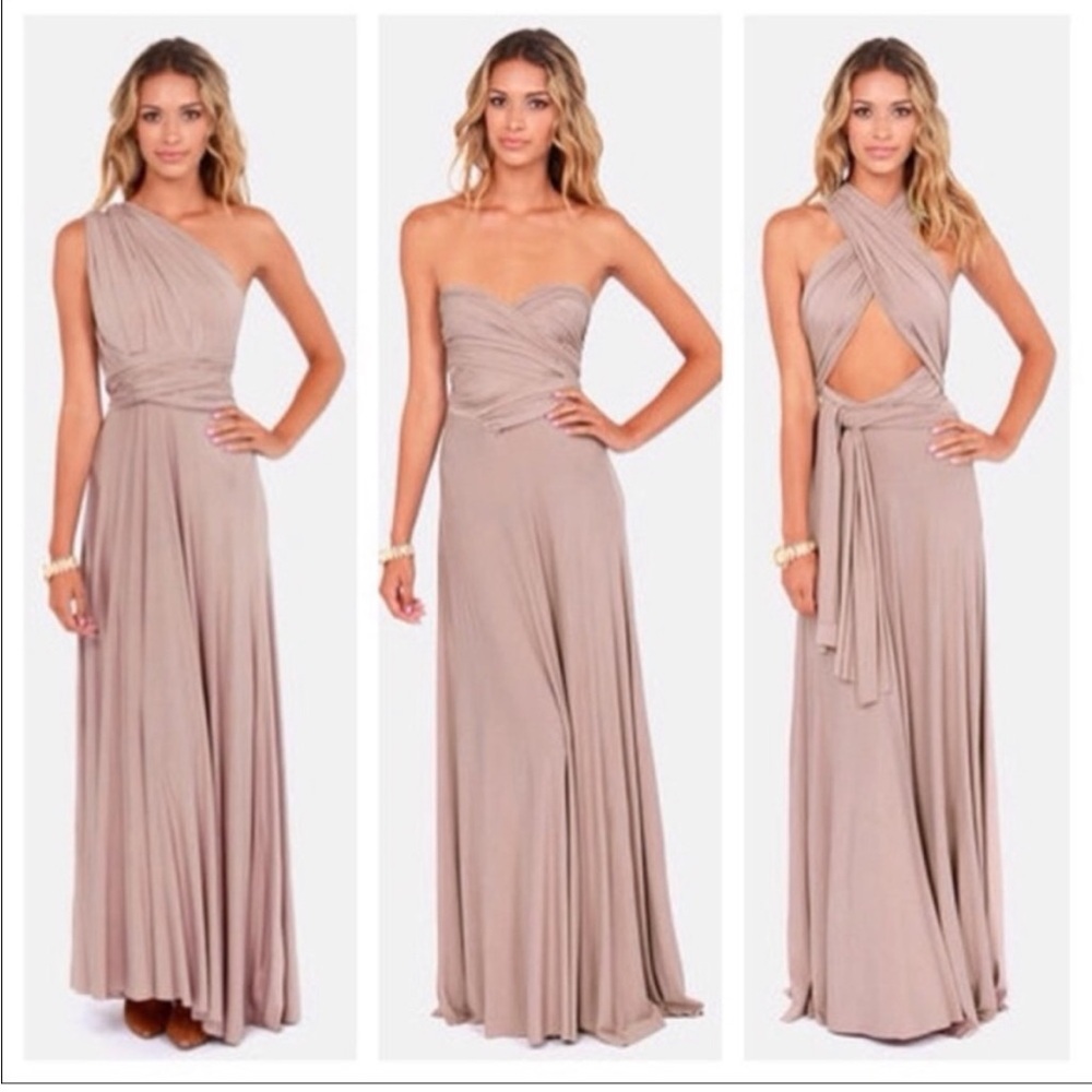 Lulus Tricks of the trade convertible maxi dress